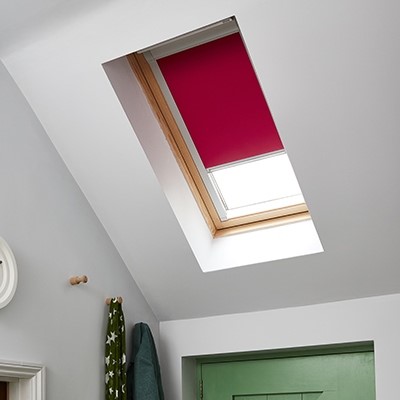 Skylight Red Blind in roof window